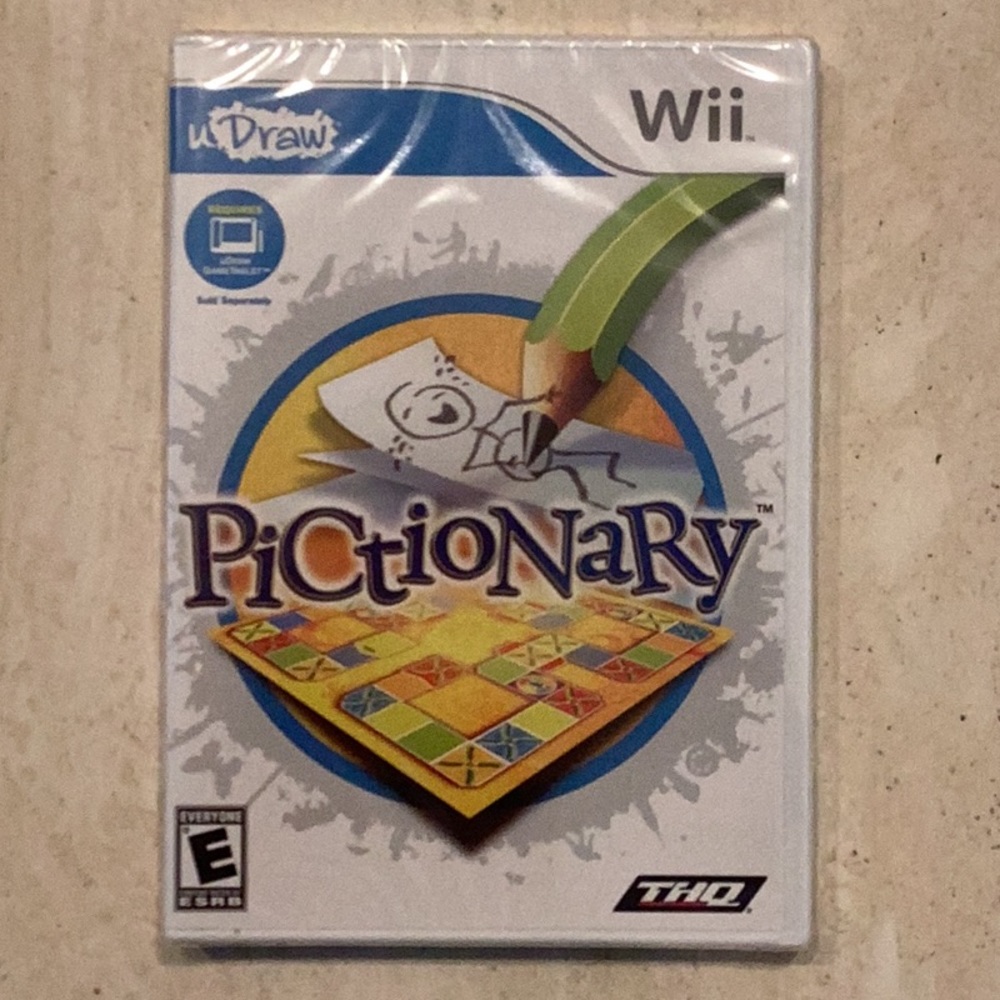 Pictionary UDraw Nintendo Wii Game Brand New Factory Sealed U Draw